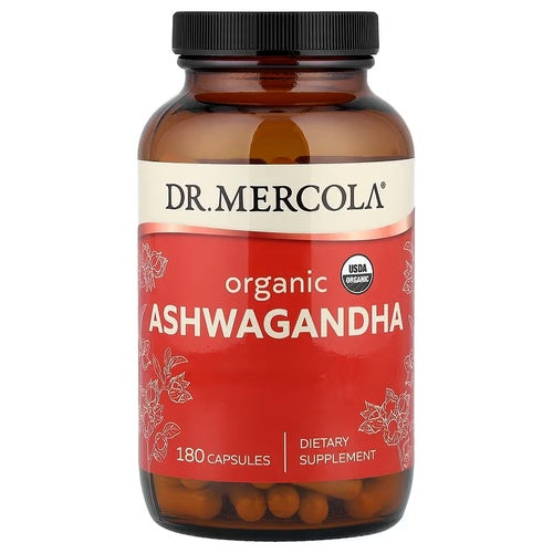 Dr. Mercola, Ashwagandha orgánica. 60 y 180 Vcaps