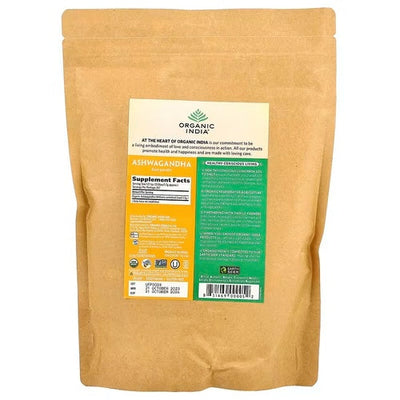 Organic India, Raíz de Ashwagandha Orgánica en polvo. 454 gr.