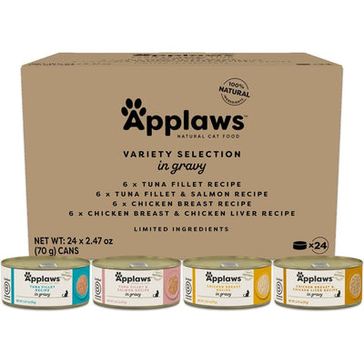 Alimento Húmedo, Selection en Gravy. 70 g, caja de 24. - Applaws