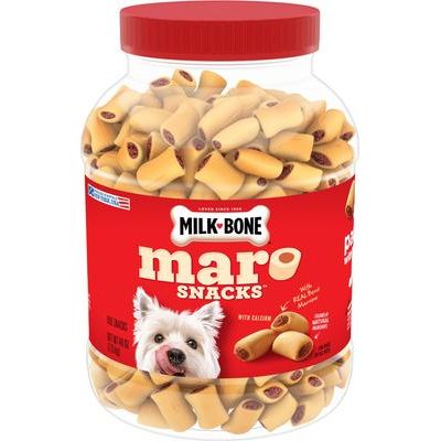 Premios para perros MaroSnacks con sabor a tocino, envase de 40 oz