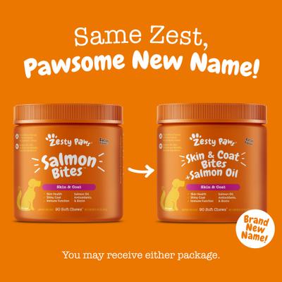 Skin & Coat Bites con Aceite de Salmón para Piel y Pelaje de Perros 2 presentaciones