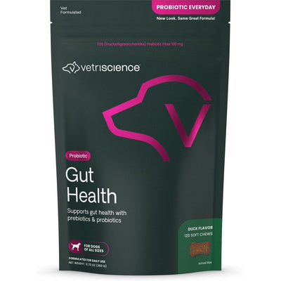 Probiotic Everyday Gut Health Chews Probiotic Supplement, sabor Pato. 120 chews.