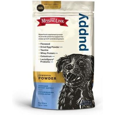 The Missing Link, Senior Supplement for Dogs, glucosamina + mejillón de labios verdes + omegas + probióticos, 454 g.