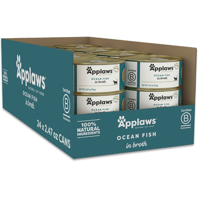 Alimento Húmedo, Pescado de Mar Cat Food. 70 g, caja de 24. - Applaws