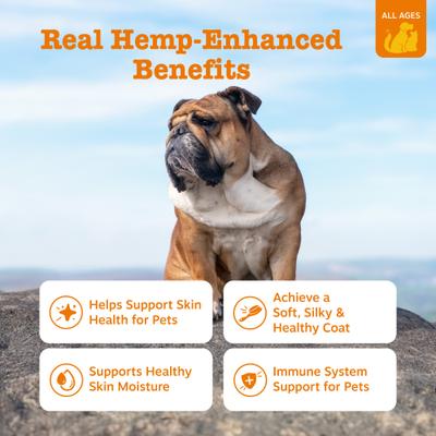 Aceite Omega Salmon Oil Hemp Elements para Piel y Pelaje de Perros y Gatos 2 presentaciones