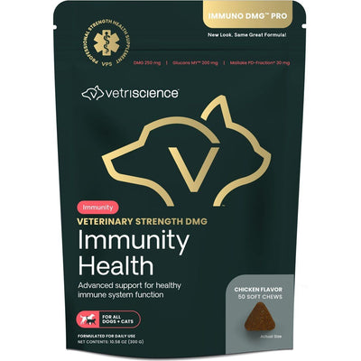 Veterinary Strength DMG Immunity Health Supplement Soft Chews, sabor Pollo. 50 chews.