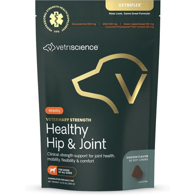 Veterinary Strength Hip & Joint Supplement Soft Chews for Smal, sabor Pollo. 60 chews.