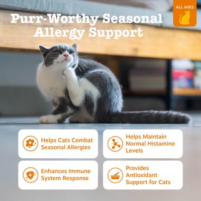 Allergy & Immune Bites con Lisina para Gatos sabor Tocino 60 chews