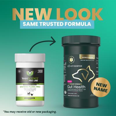 Entero Flora Pro Powder, suplemento digestivo para perros y gatos, frasco de 60 g, para la salud intestinal de Veterinary Strength