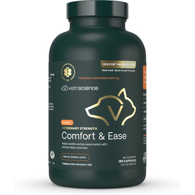 Veterinary Strength Comfort & Ease DevCor Mobility Pro Capsule Joint Supplement. 180 caps.