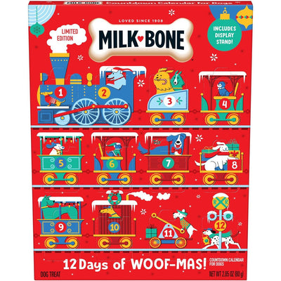 Calendario 12 Days of Woofmas sabor Res y Crema de Cacahuate. 12 días. - Milk-Bone