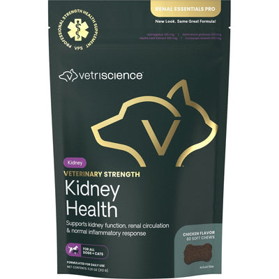 Veterinary Strength Kidney Health Chews Renal Essentials Pro, sabor Pollo. 60 chews.