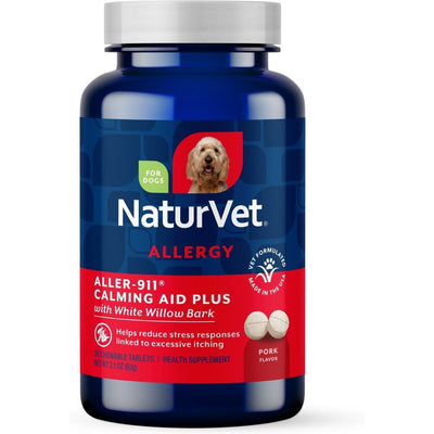 Aller-911 Calming Aid Plus Allergy Pork Flavored Supplemen. 30 unidades.