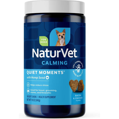 Quiet Moments with Hemp Seed Calming Supplement , 180, sabor Tocino y Pollo. 1 unidad.