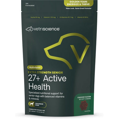 Golden Years Energize & Thrive Extra Strength Senior 27+ Active Health, sabor Pollo. 60 unidades.
