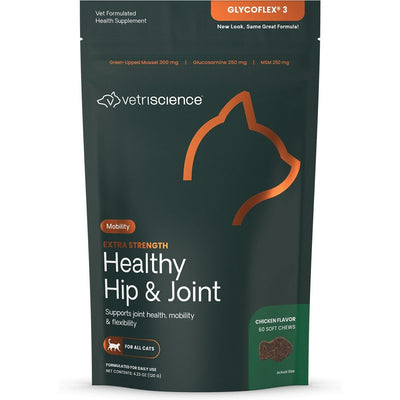 GlycoFlex 3 Extra Strength Hip & Joint Chews with Glucosa, sabor Pollo. 60 chews.
