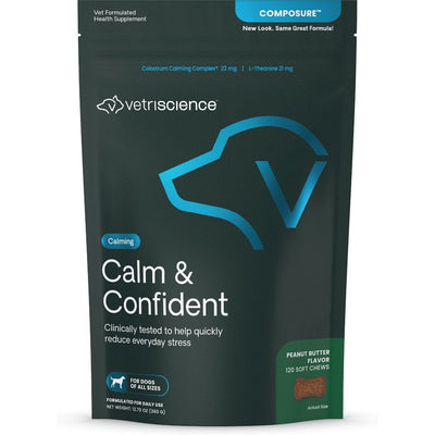 Composure Calm & Confident Thunderstorms Support Clinically Tested, sabor Crema de Cacahuate. 120 unidades.