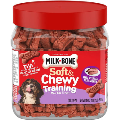 Soft & Chewy Training Treats sabor Filet Mignon, tamaño Mini. 510 g. - Milk-Bone