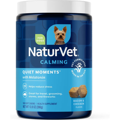Quiet Moments Calming Supplement, sabor Tocino y Pollo. 180 unidades.