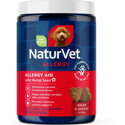 Allergy Aid with Hemp Seed Allergy Supplement, sabor Tocino y Pollo. 120 unidades.