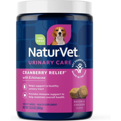 Cranberry Relief Urinary Care Supplement, sabor Tocino y Pollo. 120 unidades.