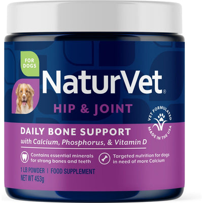 Daily Bone Support Hip & Joint Powder Supplement jar. 454 g.