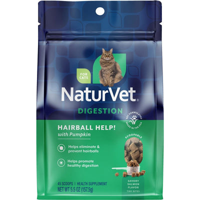 Hairball Help! Digestion Scoopable Tiny Bite Supplement , 5.5, sabor Salmón. 1 unidad.