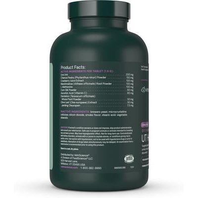 Suplemento urinario masticable con sabor a humo UT Strength para perros, 90 comprimidos