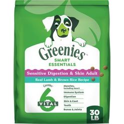 Smart Essentials Sensitive Digestion & Skin Real Lamb & Brown Rice Dry Dog Food, 30-lb