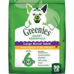 Smart Essentials Adult Large Breed High Protein Real Chicken & Rice Dry Dog Food, 30-l