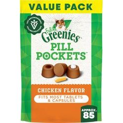 Pill Pockets Soft Treats para Gatos, Chicken