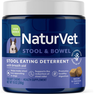Stool Eating Deterrent Stool & Bowel Supplement , 130, sabor Tocino y Pollo. 1 unidad.