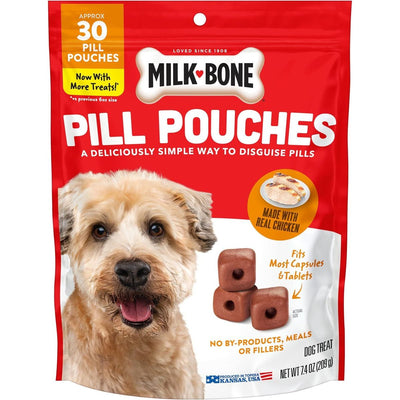 Pill Pouches Soft & Chewy sabor Pollo. 30 chews. - Milk-Bone
