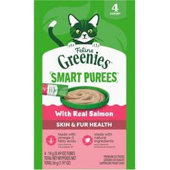 Smart Purees Lickable Treats para Gatos, Salmon