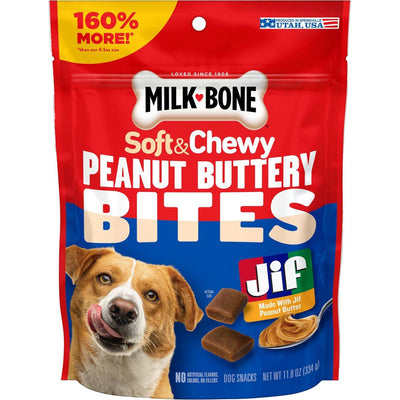 Peanut Buttery Bites con Jif sabor Crema de Cacahuate. 334 g. - Milk-Bone