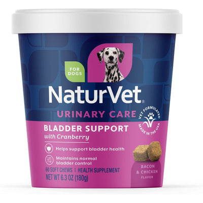 Bladder Support Urinary Care Supplement, sabor Tocino y Pollo. 60 unidades.
