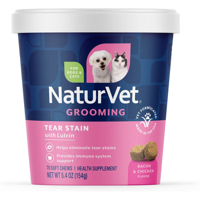 Tear Stain Grooming Supplement, sabor Tocino y Pollo. 70 unidades.