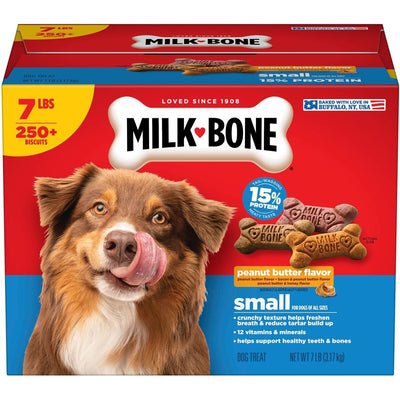 Crunchy Small Biscuits sabor Crema de Cacahuate. 3.18 kg. - Milk-Bone