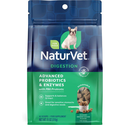 Advanced Probiotics & Enzymes Digestion Scoopable Tiny Bite Flavo, sabor Tocino Ahumado Hickory. 1 unidad.