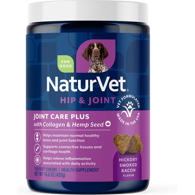 Joint Care Plus with Hemp Seed Hip & Joint Supplement fo, sabor Tocino Ahumado Hickory. 1 unidad.