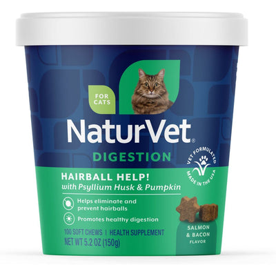 Hairball Help! Digestion & Supplement, sabor Salmón. 100 unidades.