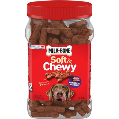 Soft & Chewy Treats sabor Res y Filet Mignon. 708 g. - Milk-Bone