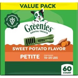 Premios Dentales Natural Petite para Perros, Sweet Potato