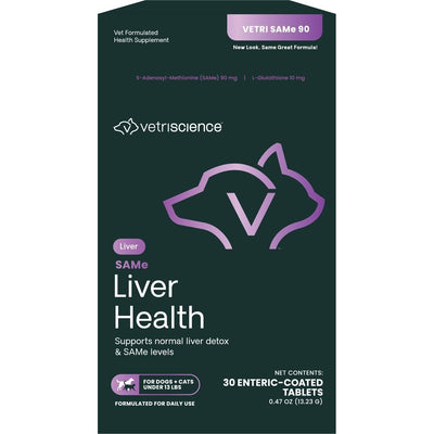 VETRI SAMe 90 Tablets Liver Supplement & Dogs. 30 tabs.