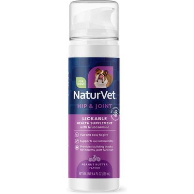 Hip & Joint Lickable Supplement, sabor Crema de Cacahuate. 190 ml.