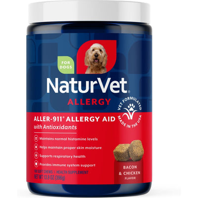 Aller-911 Allergy Aid Supplement, sabor Tocino y Pollo. 180 unidades.