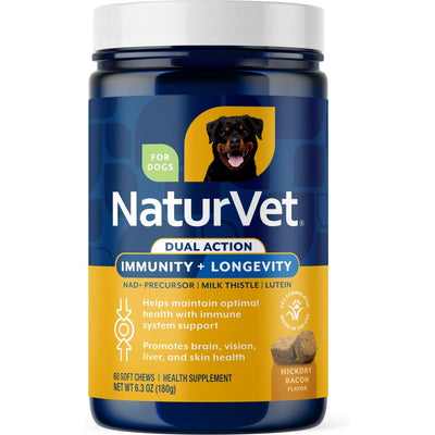 Immunity + Longevity Dual Action Hickory Supplement, sabor Tocino. 60 unidades.