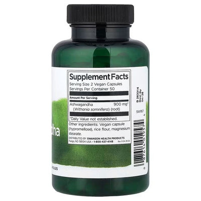 Swanson Vitamins, Ashwagandha de Amplio Espectro. 100 Vcaps