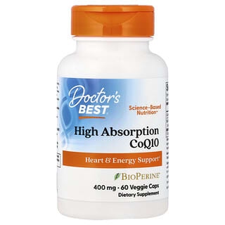 High Absorption CoQ10 con BioPerine®, 60 Veggie Caps