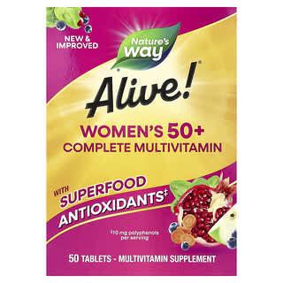 Alive! Mujer 50+ Complete Multivitamínico, 50 tabs